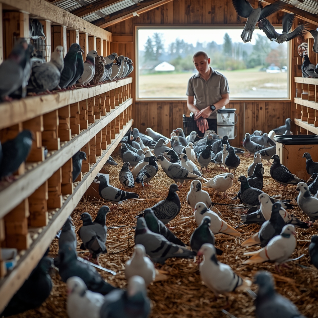 Držanje golubova u higijenskom i sigurnom golubarniku
