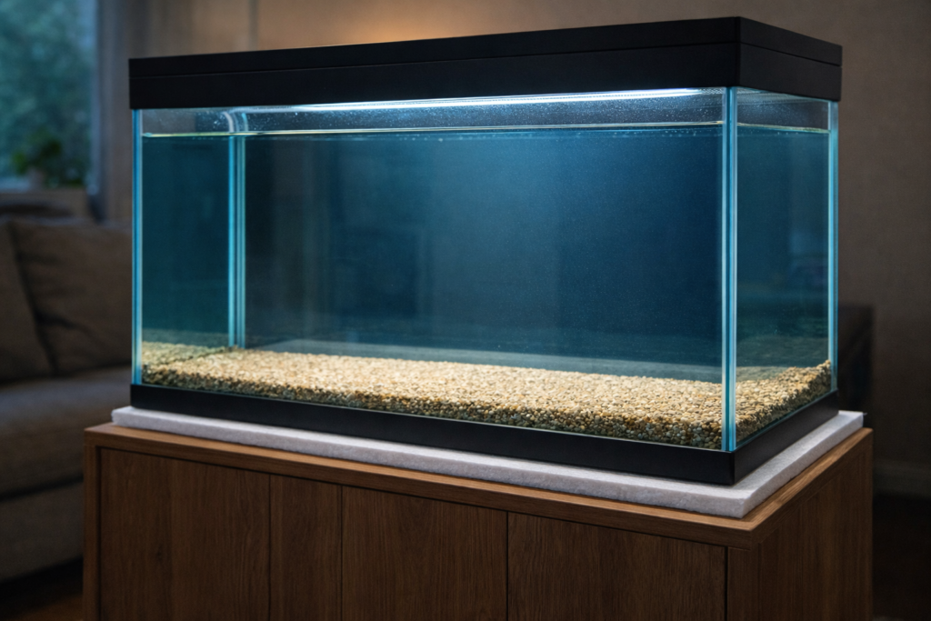 Dimenzionisanje akvarijuma sa postoljem i stiropornom pločom